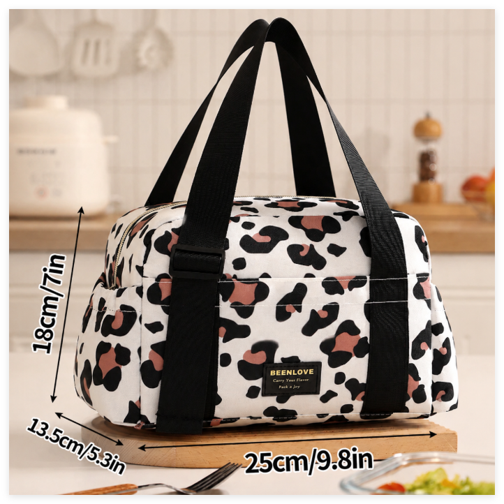 Stylish Insulated Lunch Bag for Women — Large Capacity, Lightweight Bento Carrier