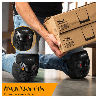 One Pair of Knee Pads - Extended Comfort Professional Knee Pads