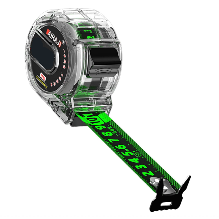 Dual Sided Measuring Tape, Luminous Tape Measure with Transparent Case
