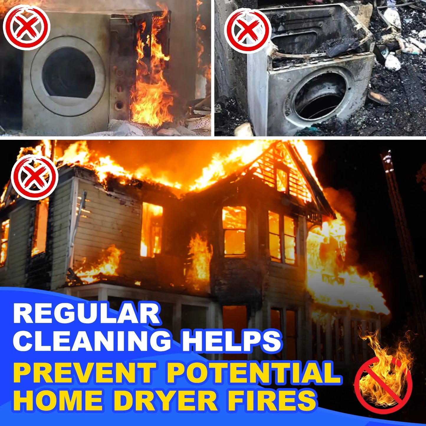 3 Pieces Dryer Vent Cleaner Kit and Dryer Lint Brush Vacuum Hose
