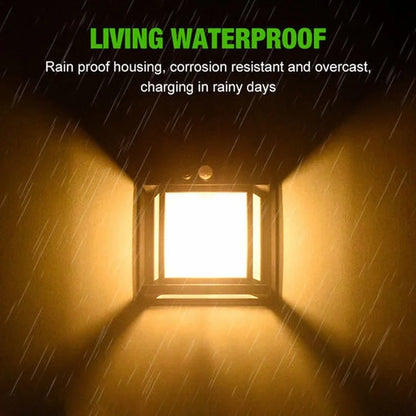 Solar Powered Outdoor Wall Lights Exterior Front Porch Security Light Wall Ornament