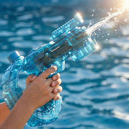 Electric Automatic Transform Water Space Toy with Strobe Lights