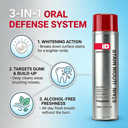 Stain Whitening Mouthwash For Gunk Removing & Fresh Breath