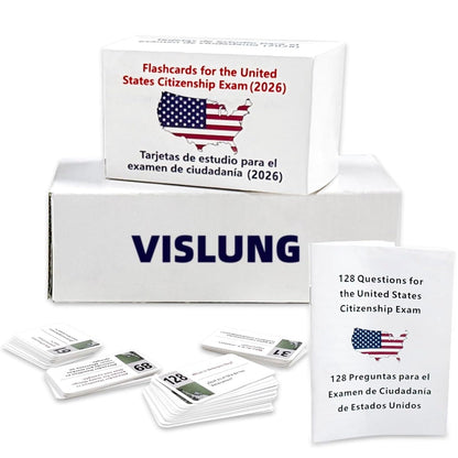 US Citizenship Flash Card Bilingual Naturalization Study Guide Combo Set