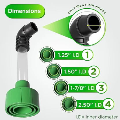 AC Drain Line Cleaner Adapter Evacuates & Unclog AC Drain Line