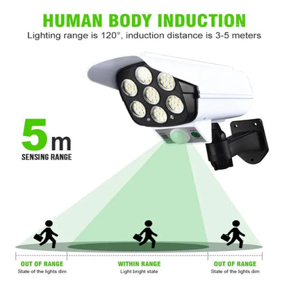 Outdoor Motion Sensor Solar Lights 2000 Lumens 77 LEDs With Remote Controller